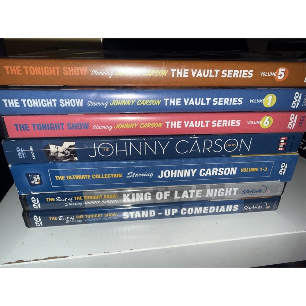 JOHNNY CARSON Lot of 7 DVDs The Tonight Show Vault Series Ultimate Collection